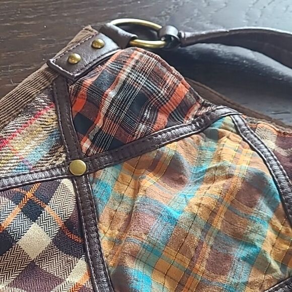 Plaid Fall/Winter Corduroy Bag - Picture 2 of 6